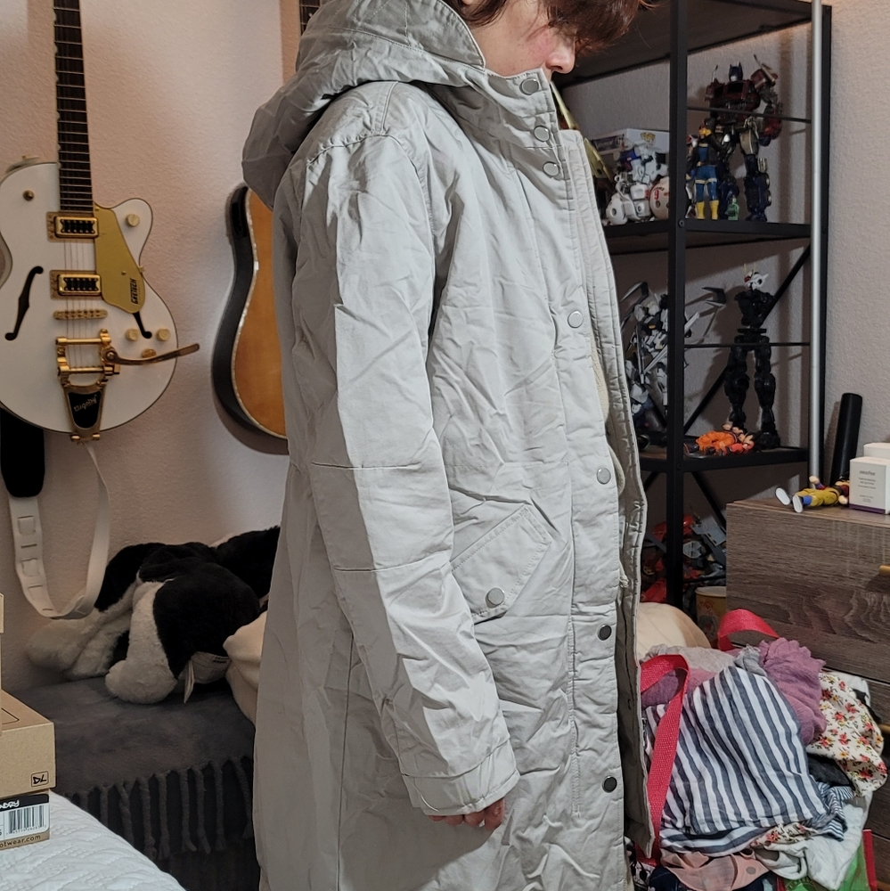 Divided by H&M linex faux shearling hooded Parka